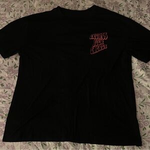 Fashion Nova Black Tee with Red Graphic